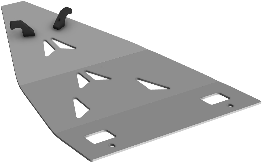 Protecção Chassi (TRAS) Polaris Sportsman Twin 850 XP - 09 / 1 CROSSPRO 