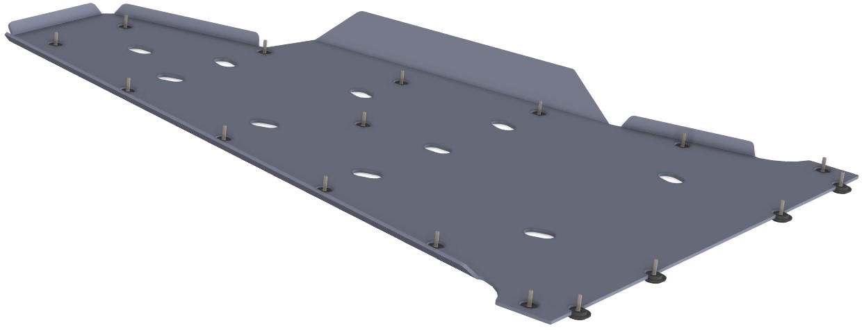 Protecção Chassi (TRAS) Branco CROSSPRO 