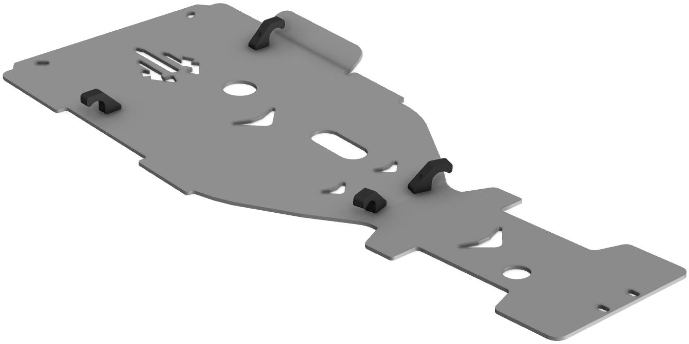 Proteção de Chassi Central Aluminio CROSSPRO 