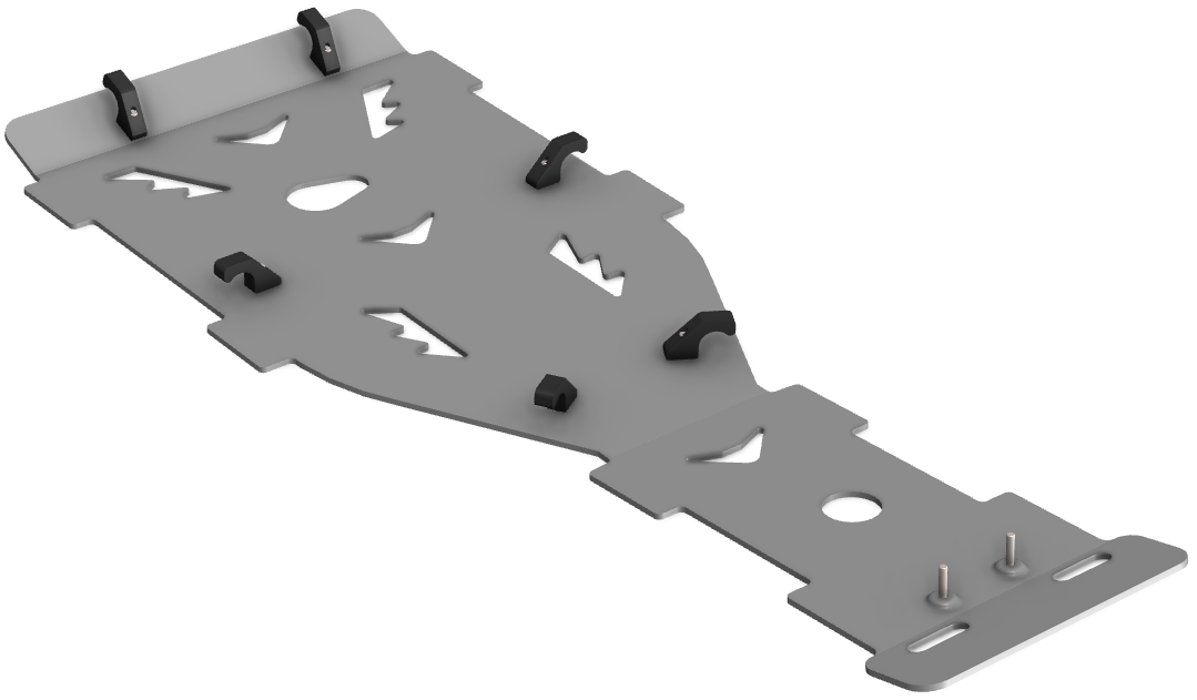 Proteção de Chassi Central Aluminio CROSSPRO 