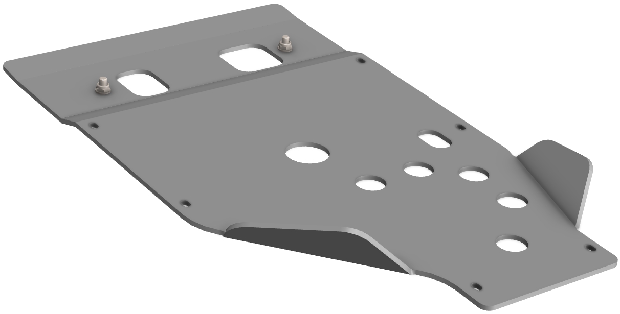 Proteção de Chassi Central Aluminio CROSSPRO 