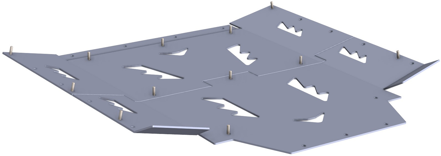 Proteção de Chassi Central Aluminio CROSSPRO 