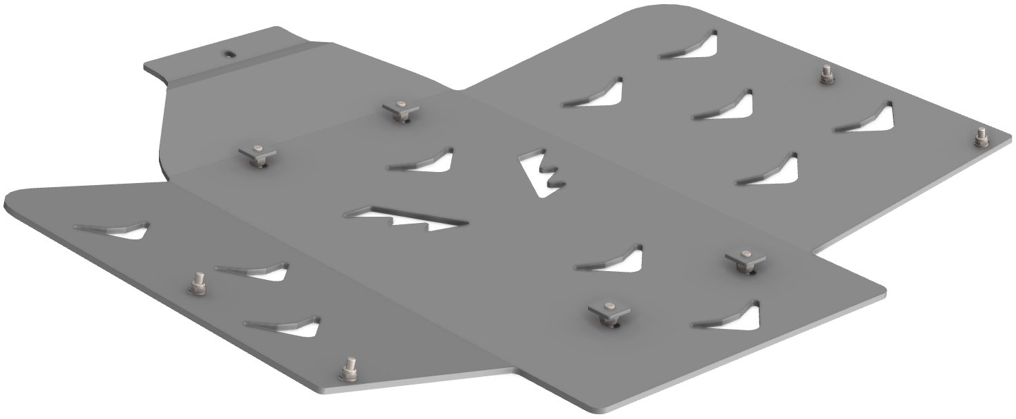 Proteção de Chassi Central Aluminio CROSSPRO 