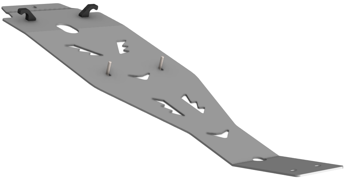 Proteção de Chassi Central Aluminio CROSSPRO 