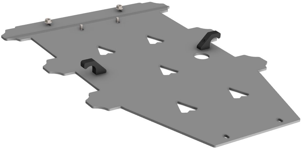 Proteção de Chassi Central Aluminio CROSSPRO 