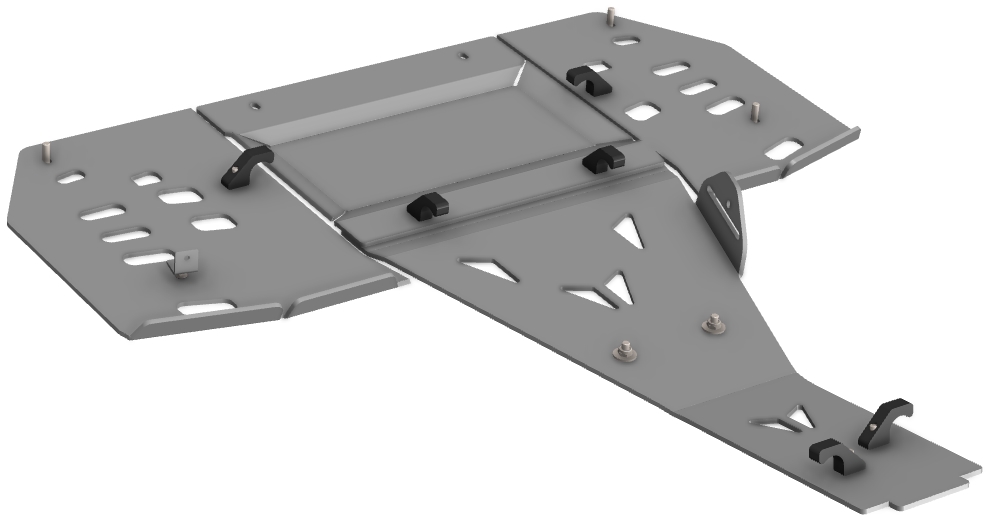 Proteção de Chassi Central Aluminio CROSSPRO 