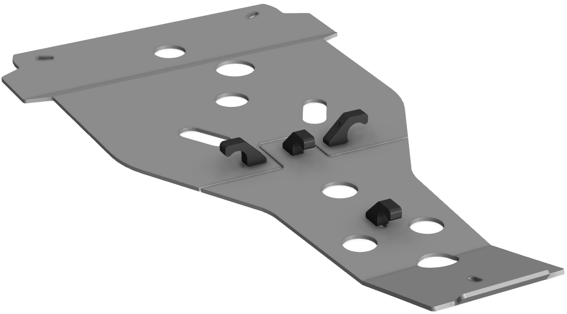 Proteção de Chassi Central Aluminio CROSSPRO 