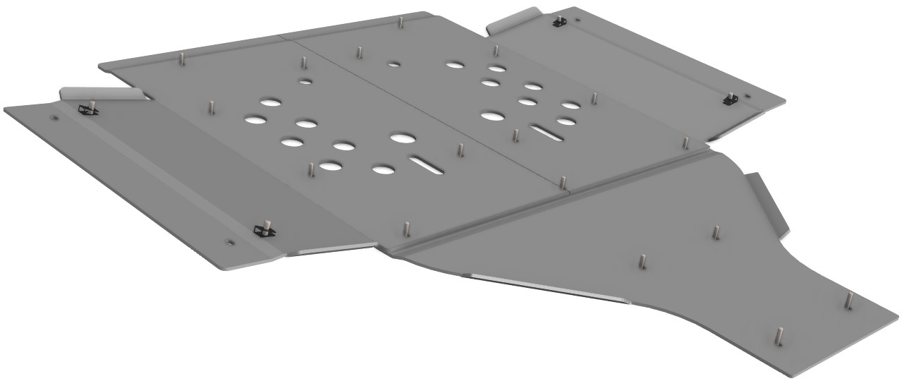 Proteção de Chassi Central Aluminio CROSSPRO 