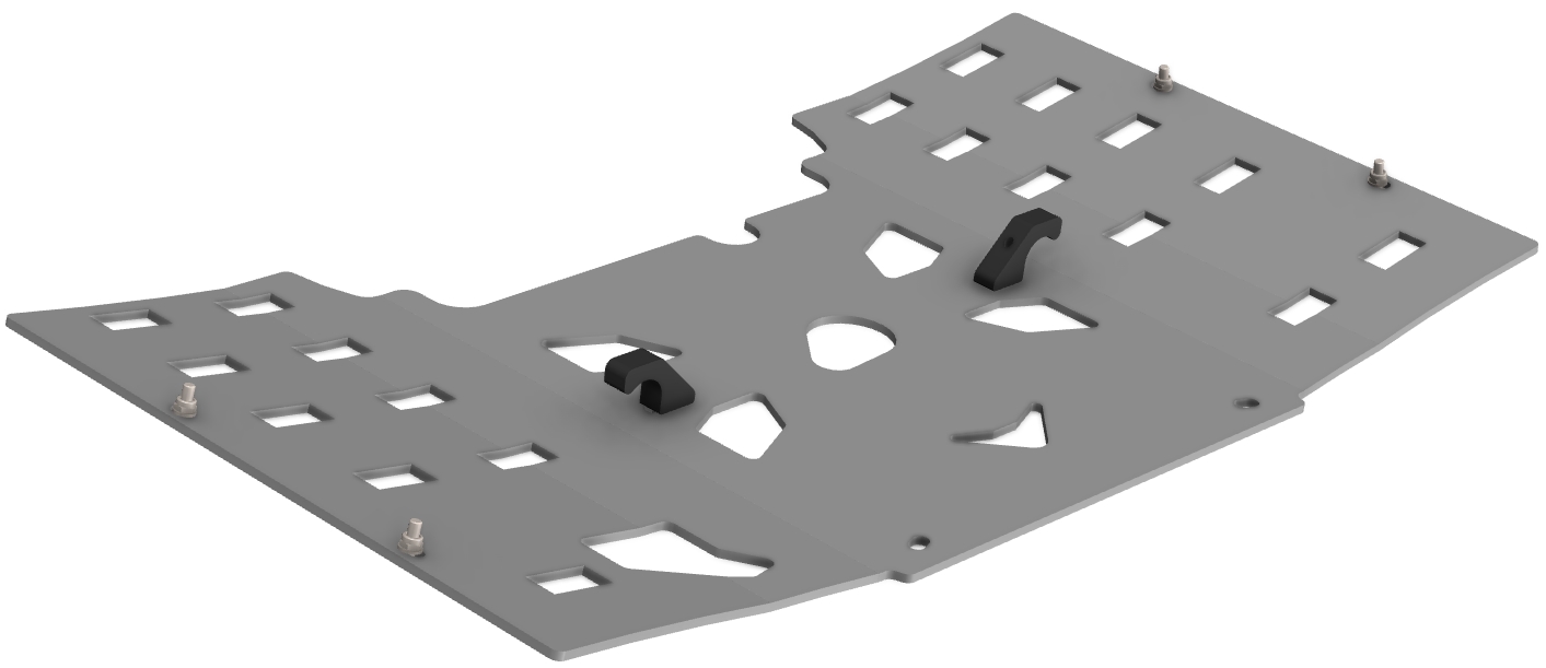 Proteção de Chassi Central Aluminio CROSSPRO 
