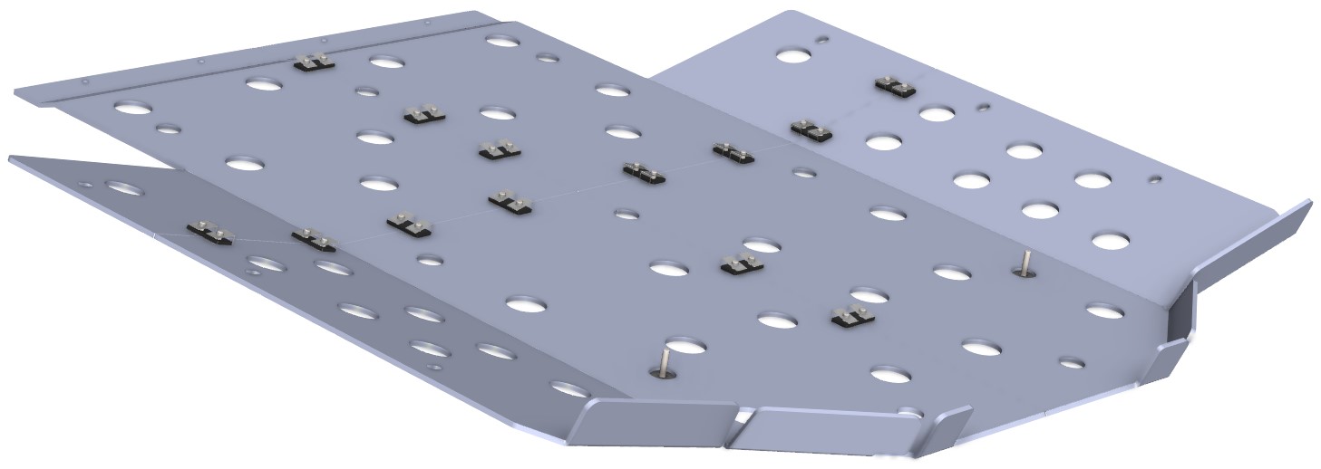 Proteção de Chassi Central Aluminio CROSSPRO 