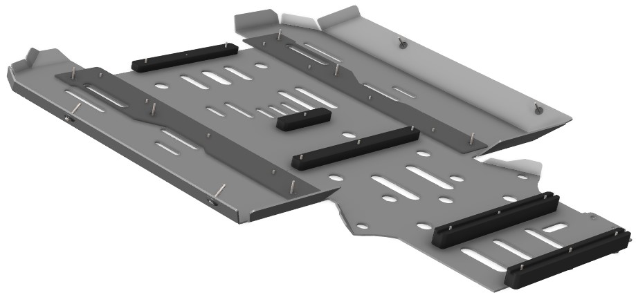 Proteção de Chassi Central Aluminio CROSSPRO 