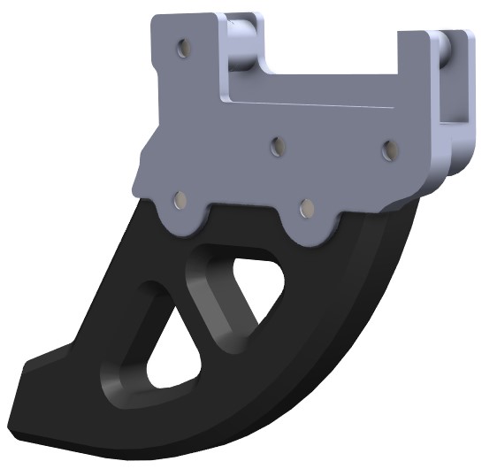 Proteção de Disco Traseiro Aluminio / DTC CROSSPRO 