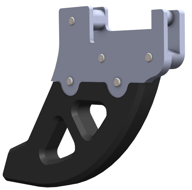 Proteção de Disco Traseiro Aluminio / DTC CROSSPRO 