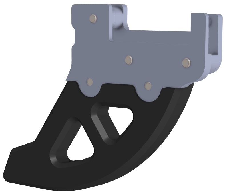 Proteção de Disco Traseiro Aluminio / DTC CROSSPRO 