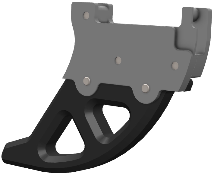 Proteção de Disco Traseiro Aluminio / DTC CROSSPRO 