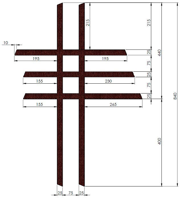 Correias de Nerf-Bar (kit) CROSSPRO 