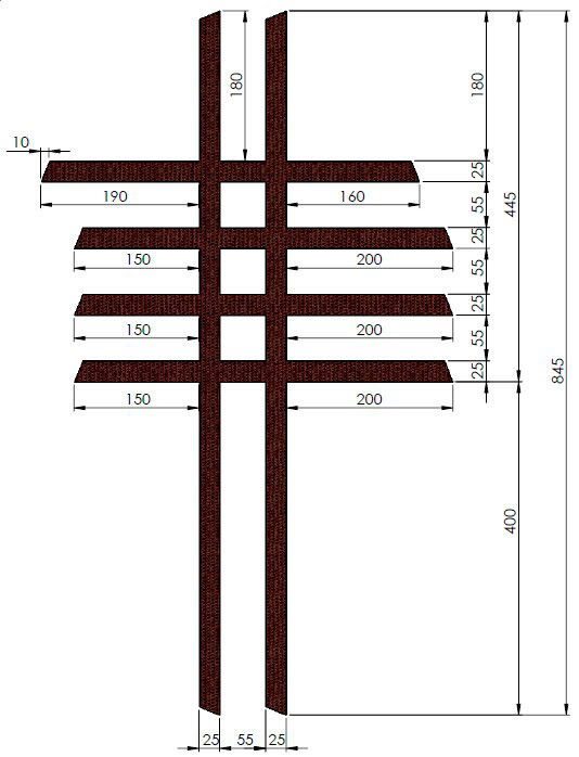 Correias de Nerf-Bar (kit) CROSSPRO 
