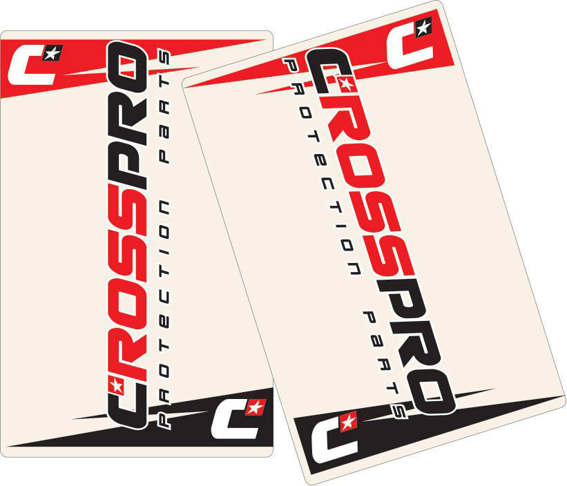 Autocolantes de Suspensão Transparente 2un CROSSPRO 