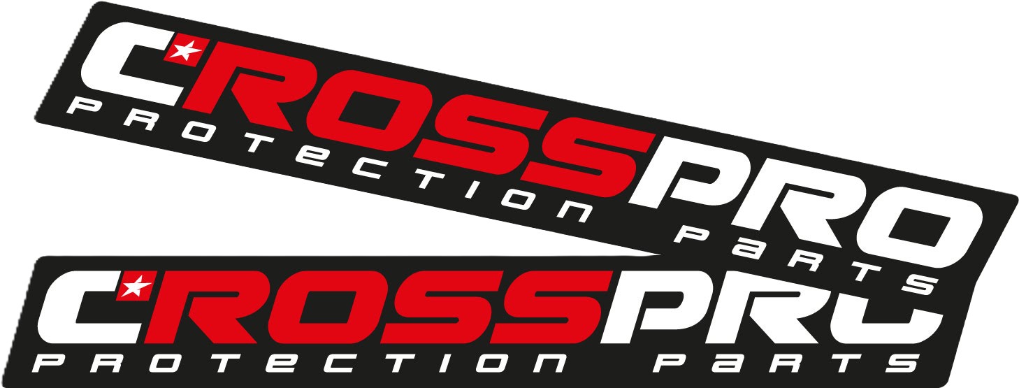 Autocolantes de Nerf-Bar Preto 250x30mm 2un CROSSPRO 