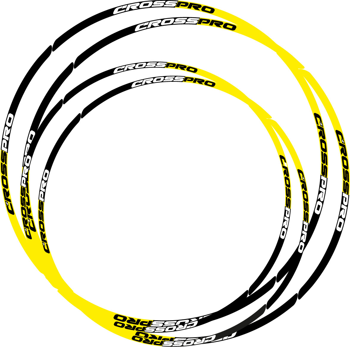 Autocolantes de roda 18 & 21" CROSSPRO 