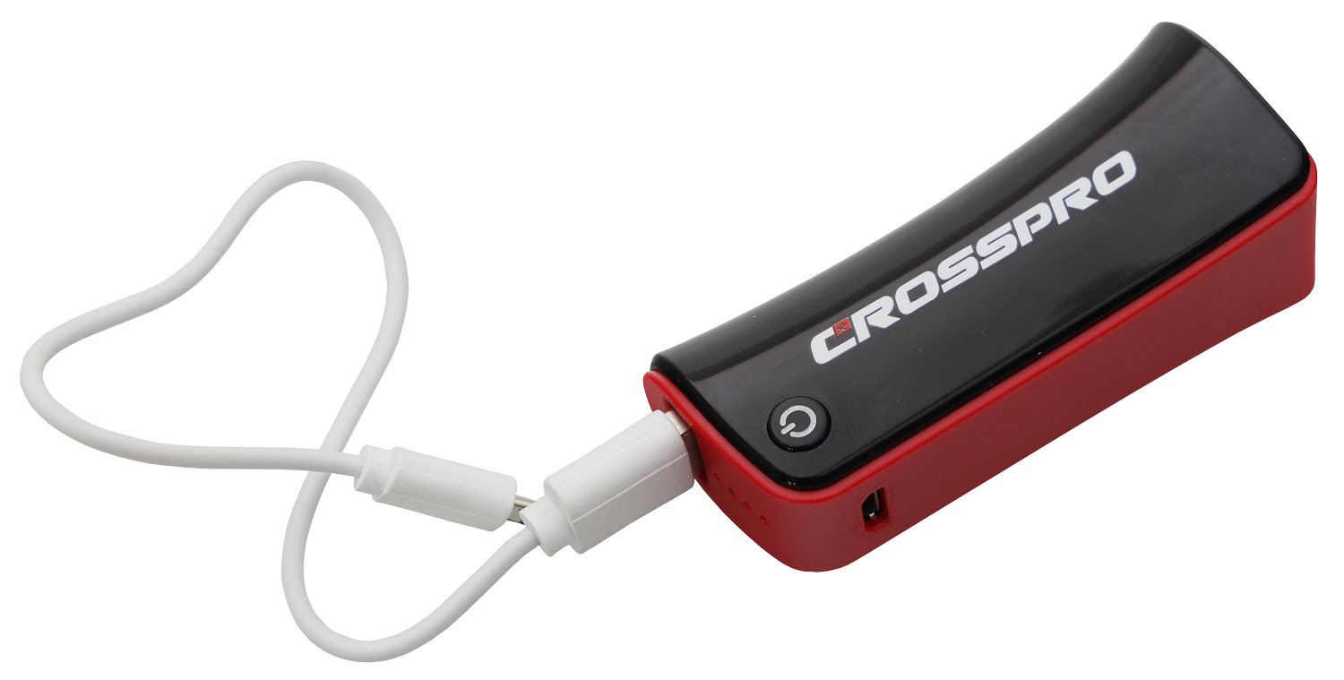 Power Bank 2000 mAh Vermelho / Preto CROSSPRO 