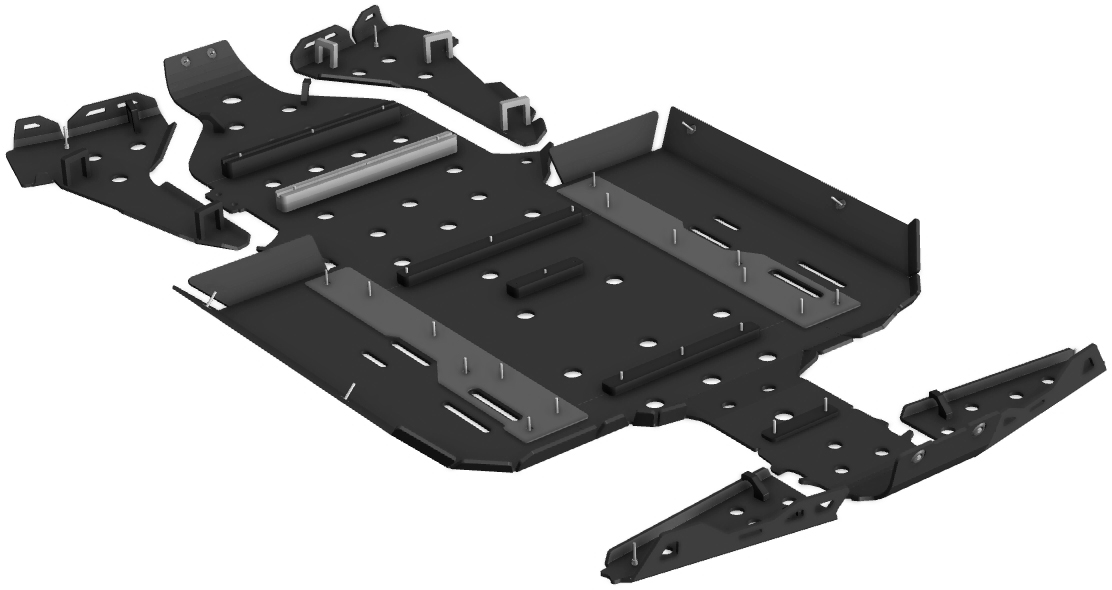 Kit de Proteções DTC 8mm Pretas CROSSPRO 