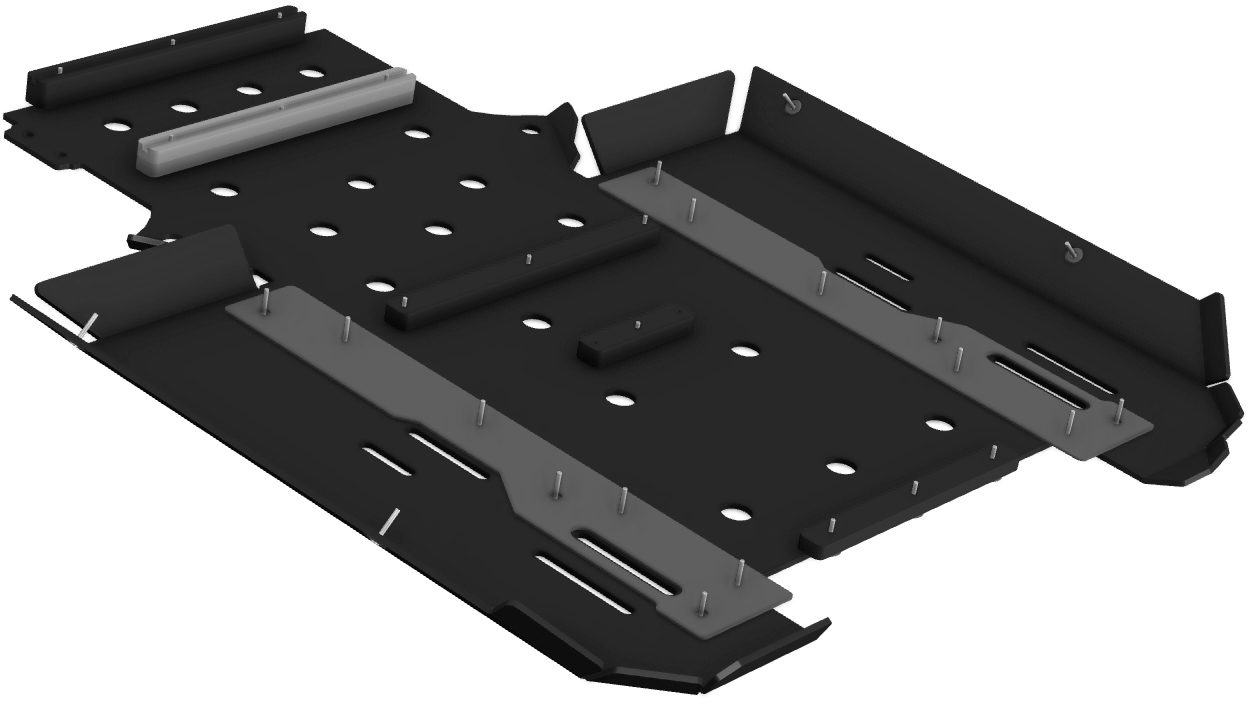 Prot Chassi CENTRAL (DTC 8mm) CP Preto CROSSPRO 