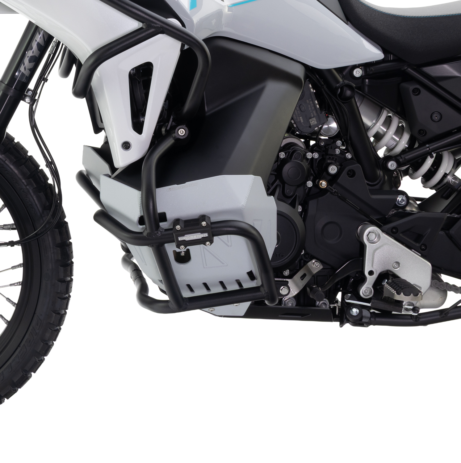 Proteção de carenagem INFERIOR Trail Aluminio CROSSPRO 