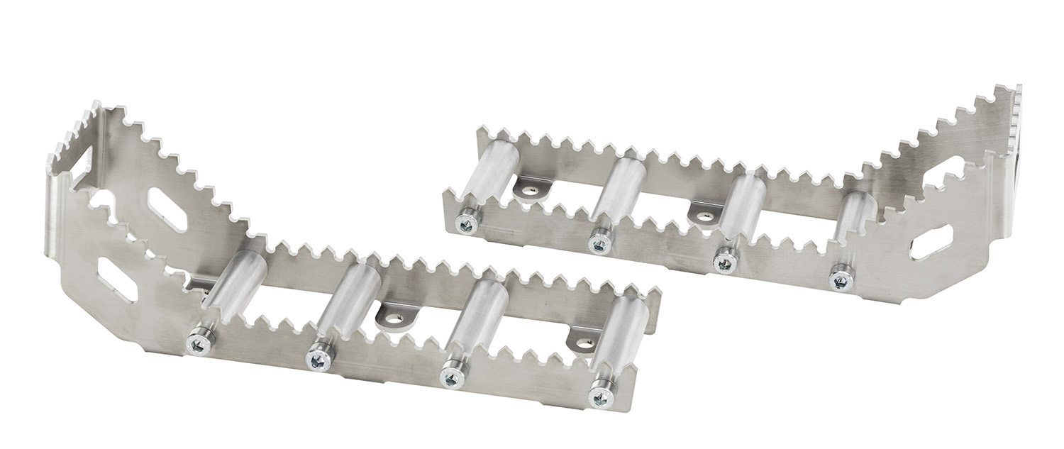 Estribo de Nerf Bar Hard Racing 2.0 INOX Natural CROSSPRO 