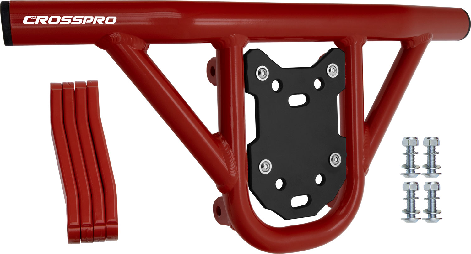 Front Bumper Hat Red Tube / Black Plate