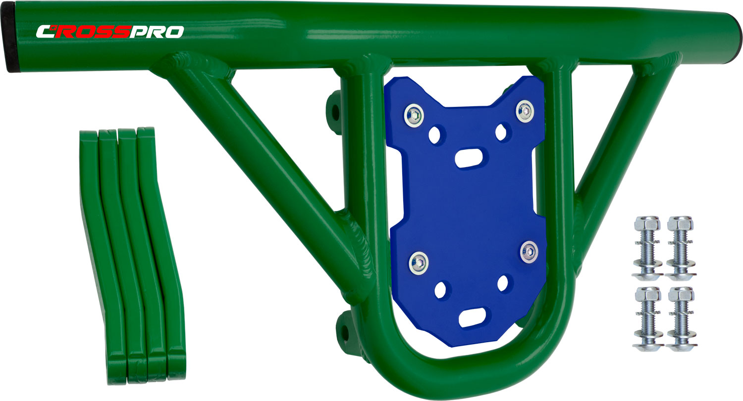Front Bumper Hat Green Tube / Blue Plate