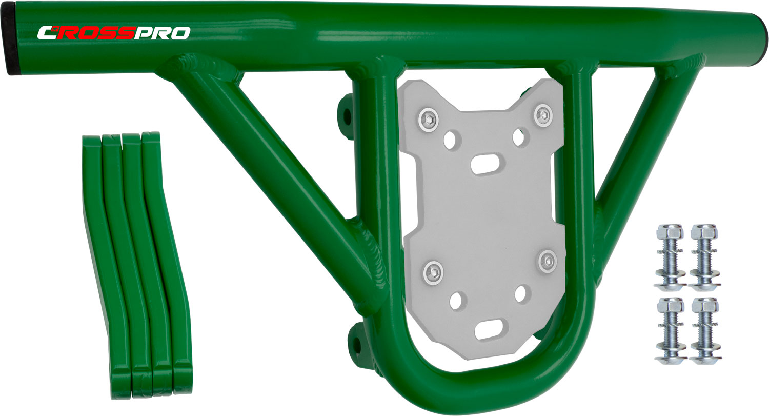 Front Bumper Hat Green Tube / White Plate