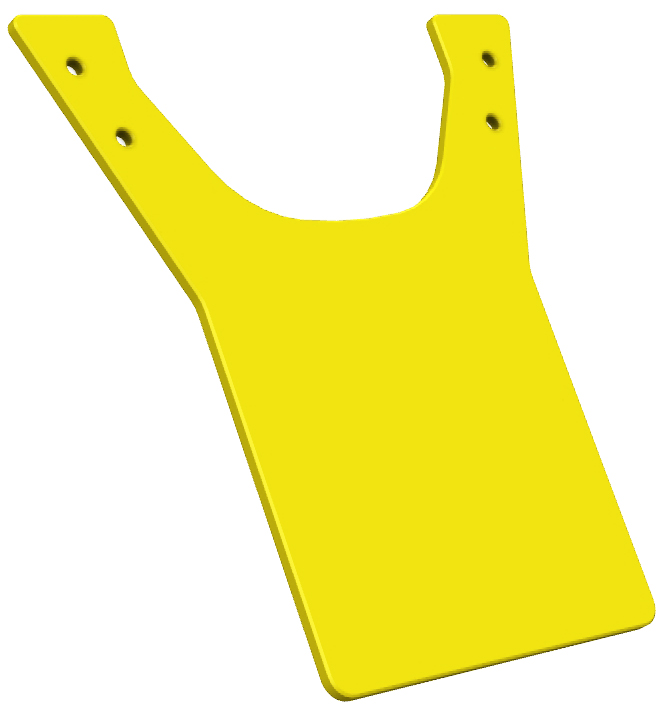 Number Plate Rear Hold DTC Yellow