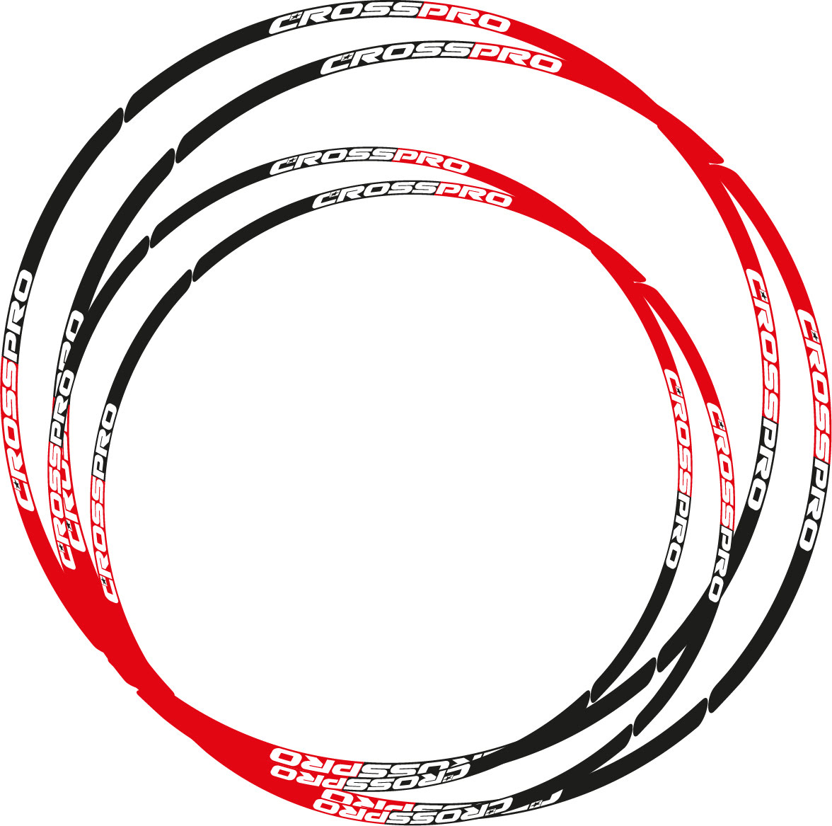 Wheel Sticker 18´´ & 21´´ Red